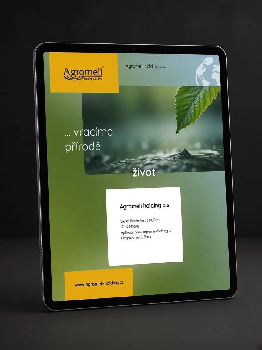 Tablet — náhled projektu