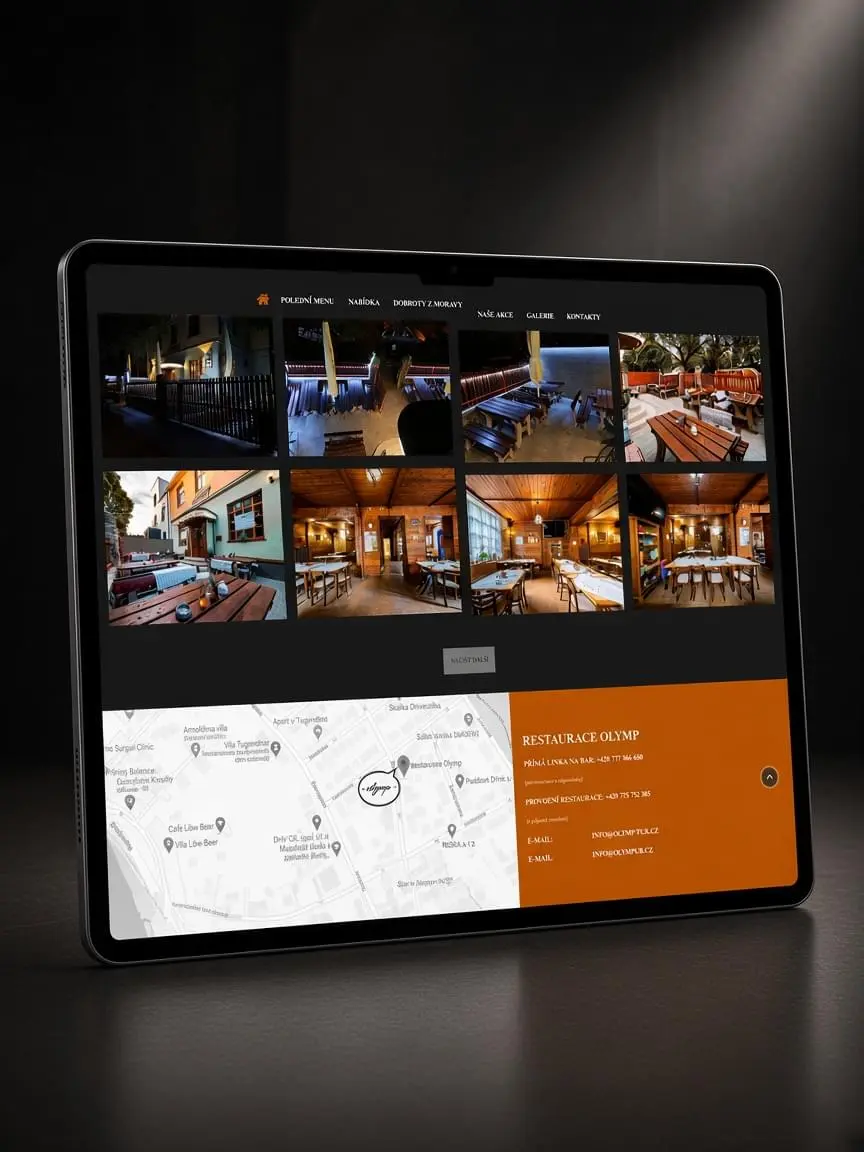 Tablet — náhled projektu