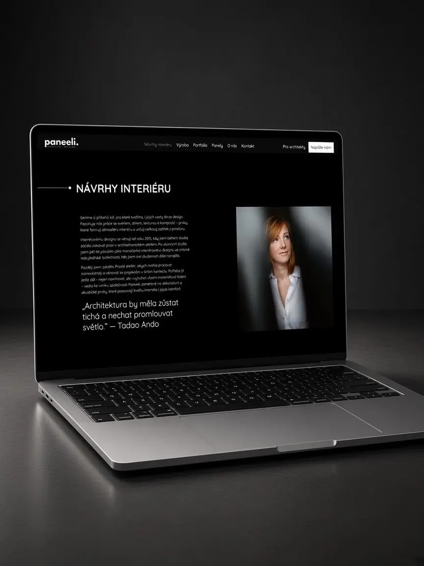 Desktop — náhled projektu Paneeli